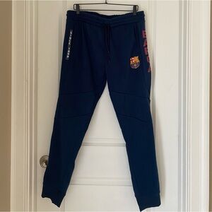 FCB Barcelona Men’s ? Jogger Sweatpants Soccer Athletic Fan Apparel READ XL